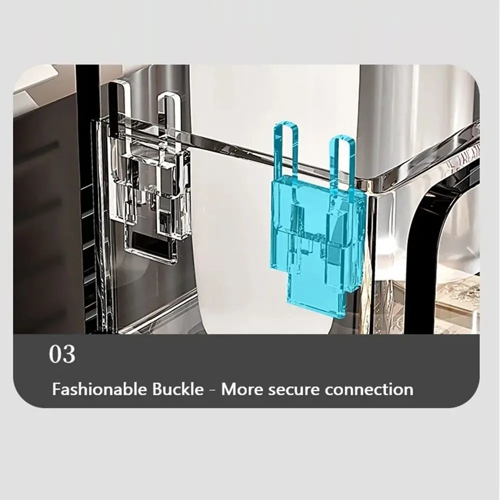 

Прозрачный органайзер для косметики: вместительный, портативный, с отделениями, прозрачная подставка для макияжа, наклонная корзина для хранения с ручкой