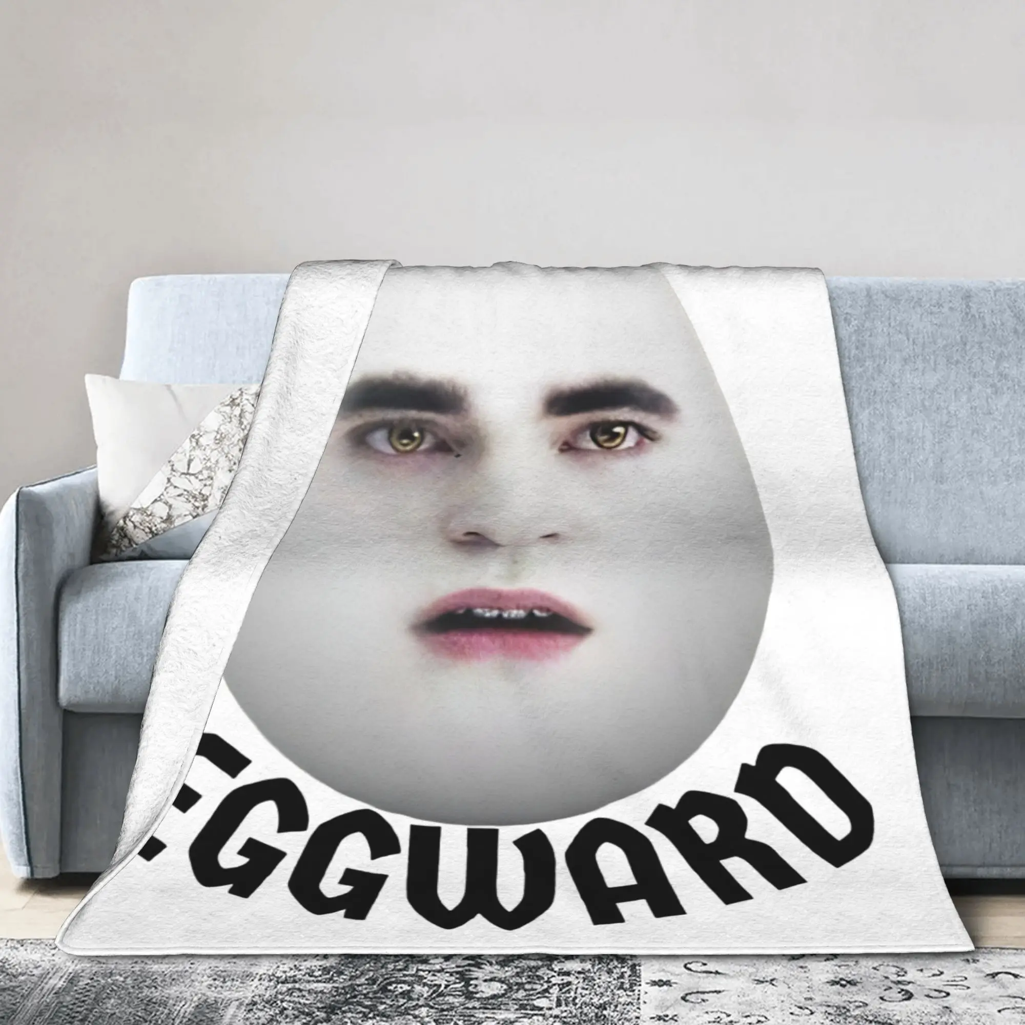 Eggward Funny Meme Blanket Twilight Edward Cullen Fuzzy Novelty Soft Throw Blankets for Bed Sofa  Winter