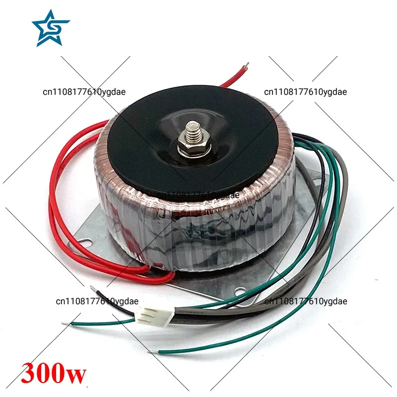 Transformador de potencia toroidal de 300w AC220v a Dual 12V + Daul 12V-38V para amplificador de Audio HIFI