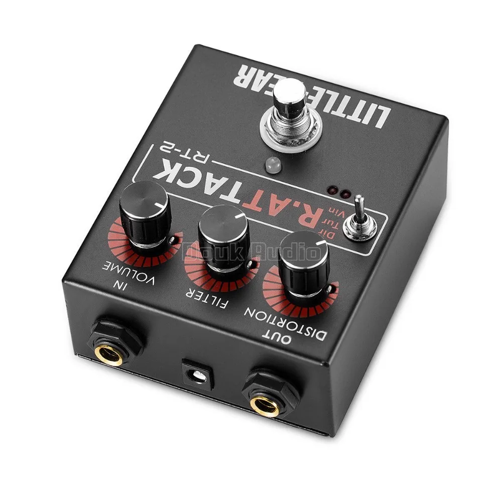 Little Bear HiFi Electric Guitar Effector 3 RAT model DIRTY/TURBO/VINTAGE Stomp Box Pedal LM308AN Guitar Amplifier