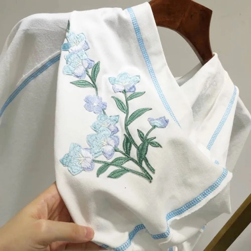 

Flower Ironing Stickers Embroidered Patches Decals Clothing Accessories Skirts Decorative Fabric Patches