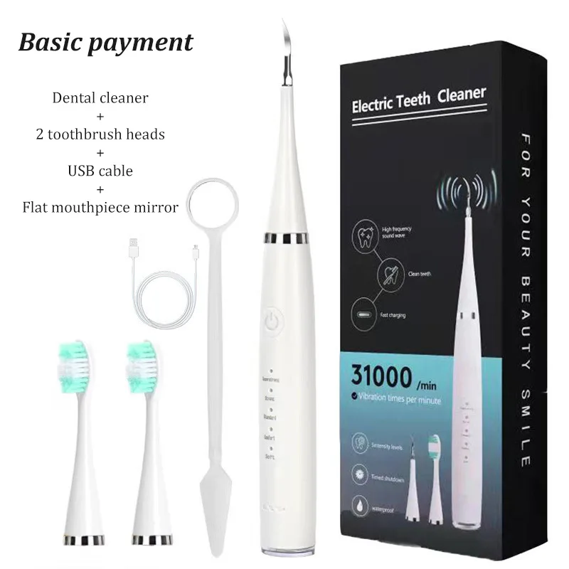 6 In 1 Ultrasonic Dental Cleaner Scaler Dental Tartar Remover Multifunction Electric Toothbrush Sonic Teeth Plaque Cleaner Tooth