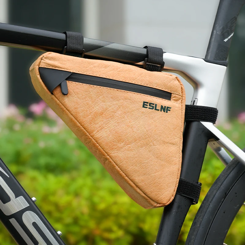 

ESLNF Eco-Friendly Reusable Bike Frame Bag Toolkit Road Bike MTB Waterproof Triangle Bag for Storage Commuter Riding
