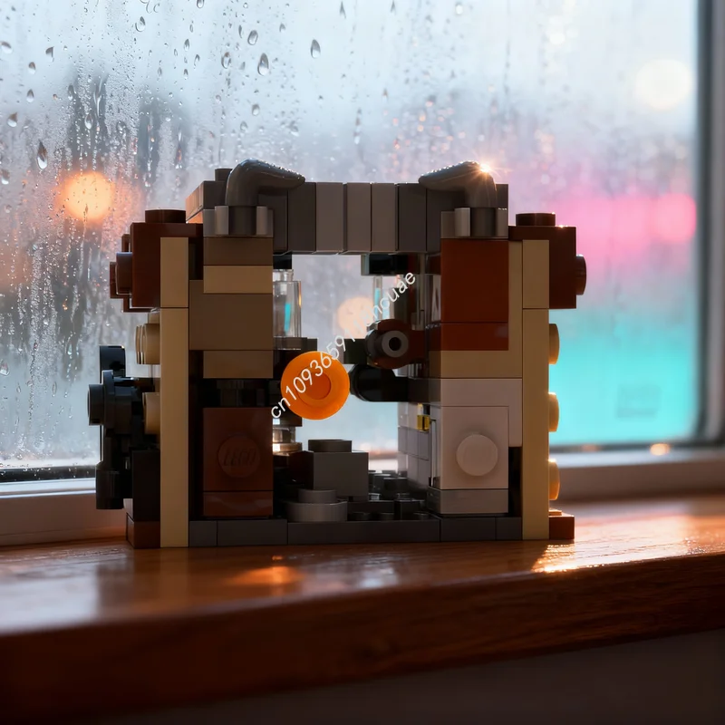 

Набор для сборки 135 деталей MOC: Иконки «Книжный уголок» в стиле Шерлока Холмса, модель из строительных блоков, игрушка, архитектурный конструктор, идея для рождественского подарка, развивающая игрушка для детей