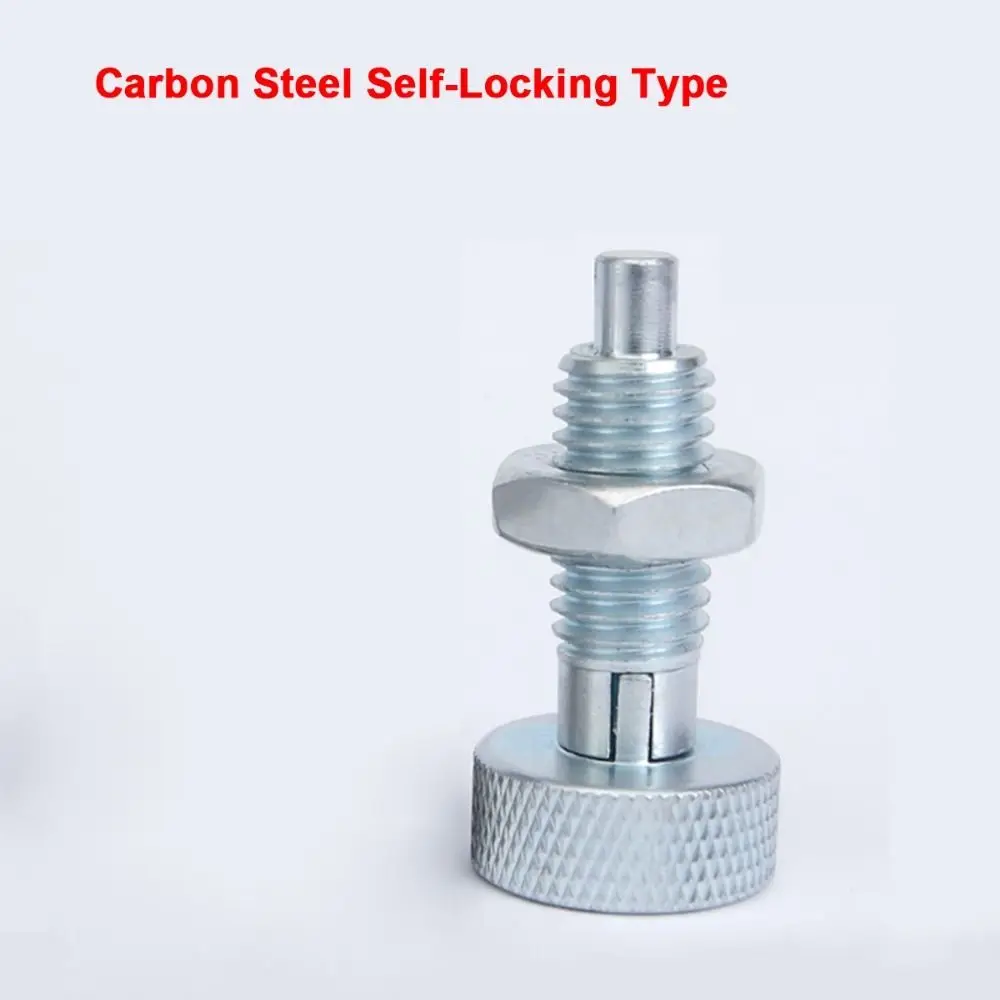 1Pcs M6 M8 M10 M12 M16 Spring Plunger Stainless Steel Carbon Steel Indexing Plunger Retractable With Nut Knurled Knob Plunger