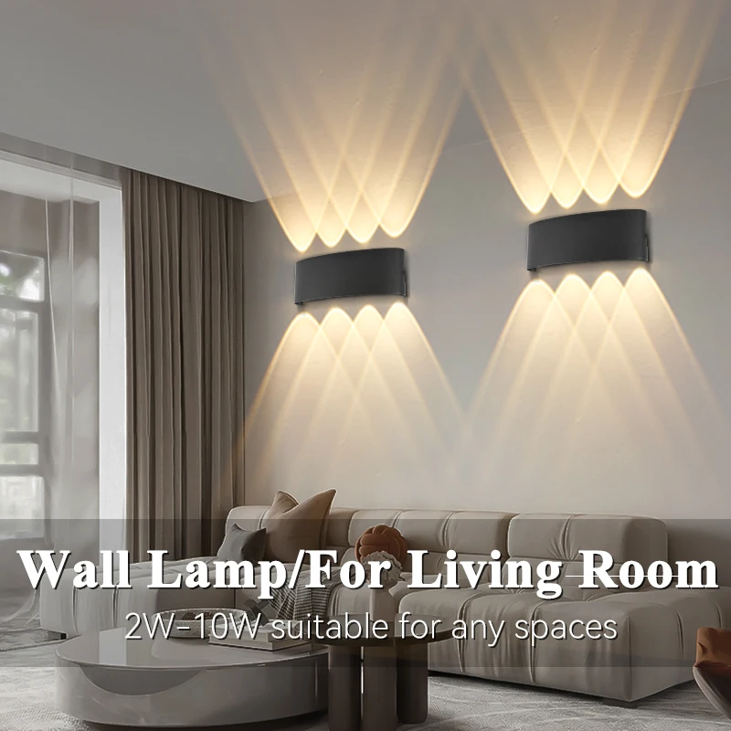 LED Wall Light Indoor 6W Water Proof Wall Lamp 8W for Home Outdoor Sconce 10W Square Light Wandlamp Lighting Bedroom Decorations