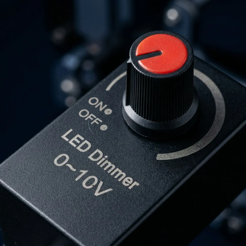 Mini DC 0-10V 1-10V Knob Dimmer 0-100% Scale Electronic Potentiometer for LED Dimmable Grow Lights Power Driver