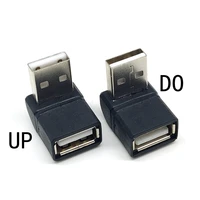 Adaptador USB 2.0 3.0 90 °   Conector acoplador macho a hembra enchufe ángulo izquierdo y ángulo recto