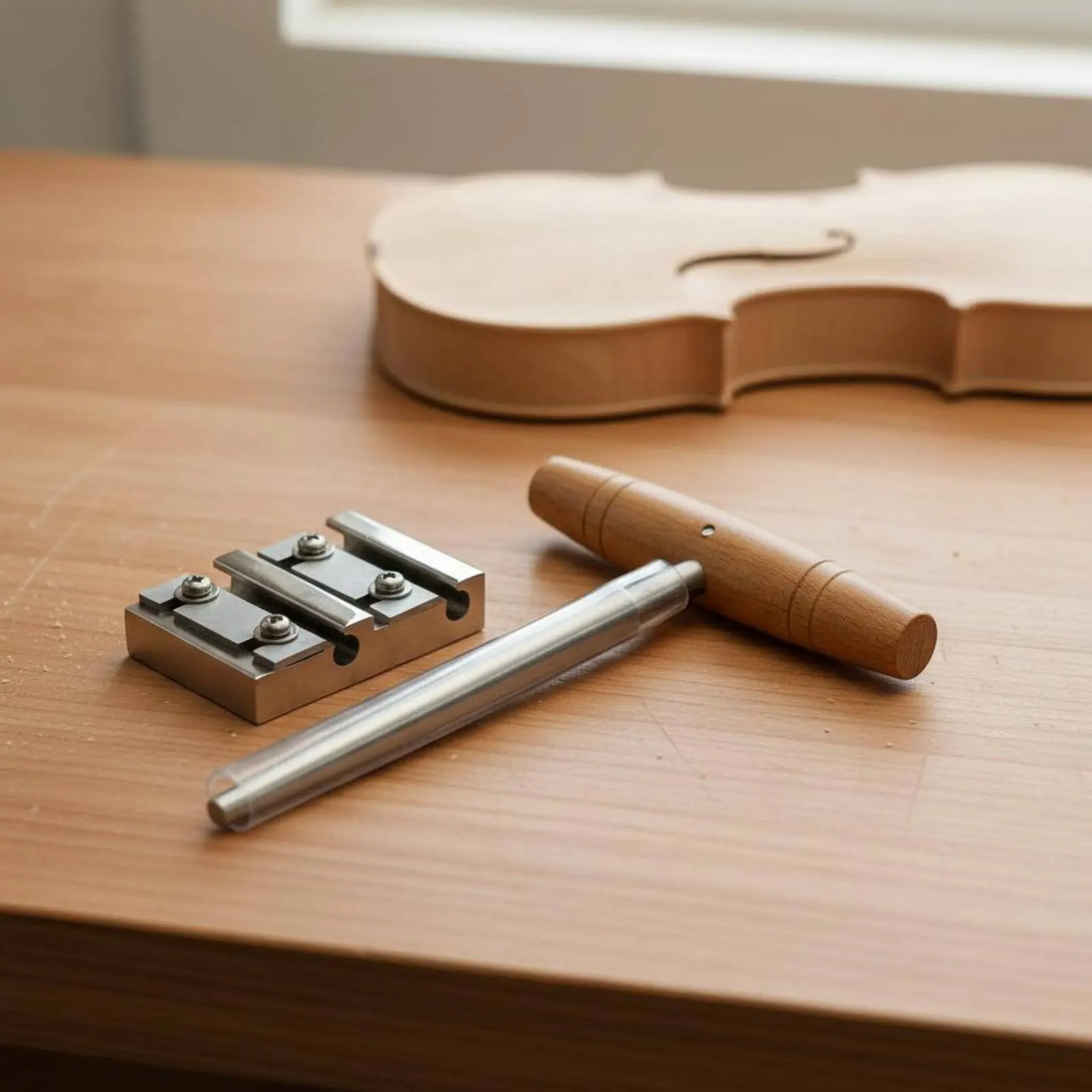 

Violin Peg Hole Reamer 1:26 Taper Violin Peg Trimmer and Reamer Set Musical Instrument Accessory Sharp Metal Blade Wooden Handle