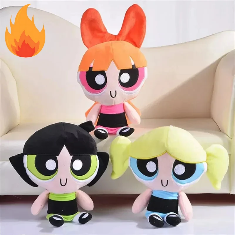

20cm Cartoon The anime Plush Toys Cute Blossom Buttercup Bubbles stuffed Plush dolls Gifts For Children