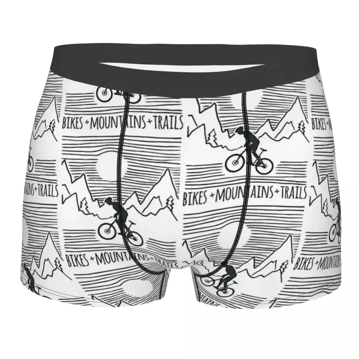 Mountains Trails Downhill MTB Man's Boxer Briefs Bicycle Bike Highly Breathable Underwear Top Quality Print Shorts Gift Idea