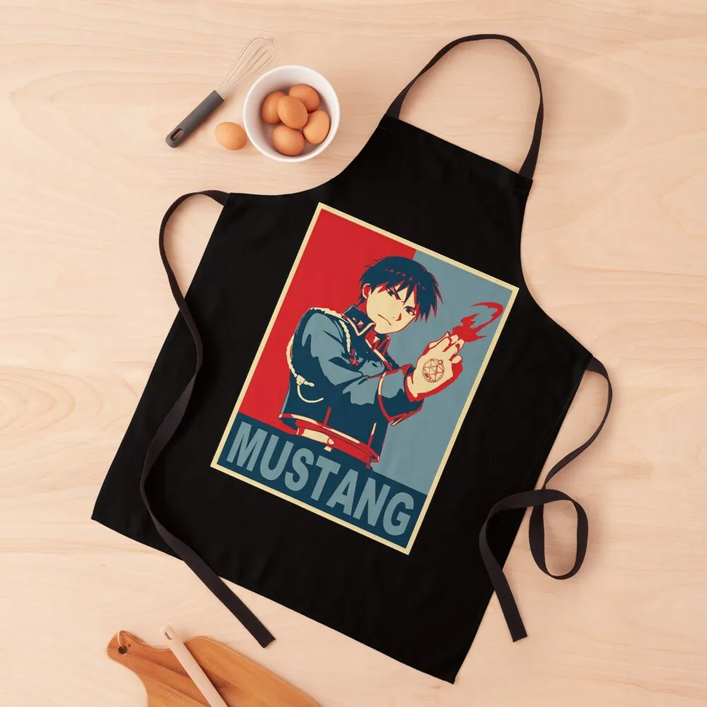 Roy Mustang Hope Poster Apron Chef Uniform Women Christmas gift Kids Apron