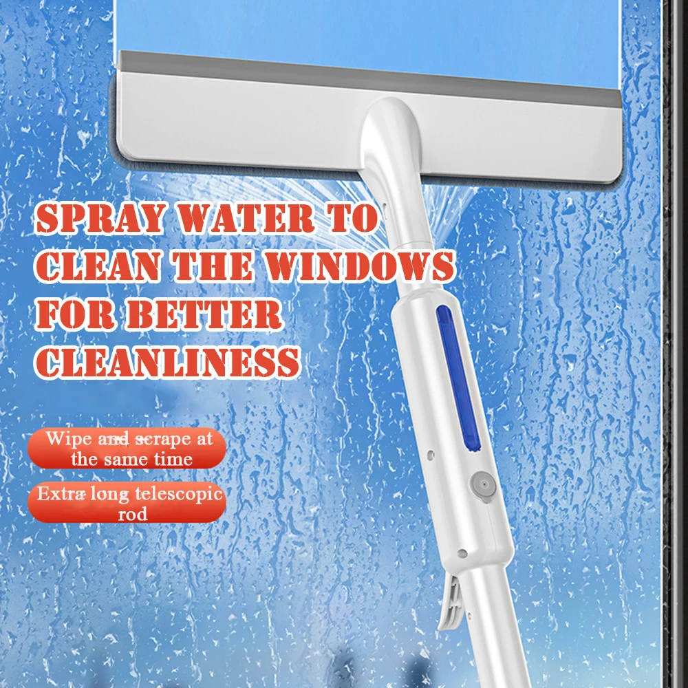 Dual Side Multi-Purpose Glass Cleaning Mop Lightweight Mirror Cleaning Brush For Shower Room Door