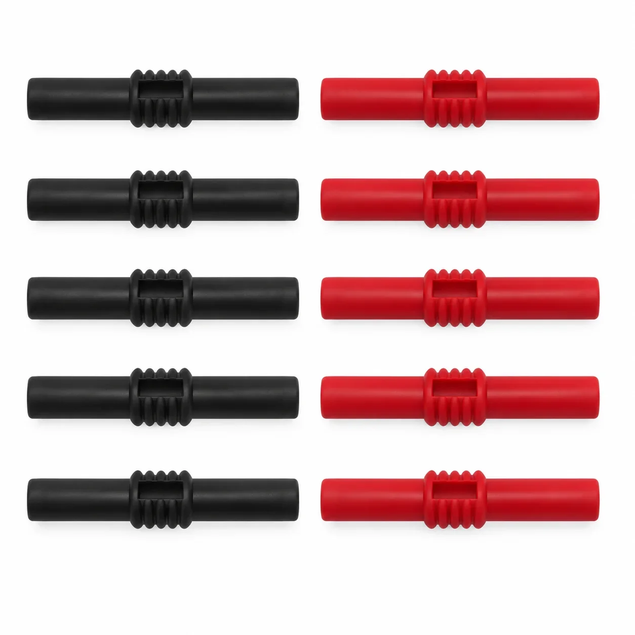 4mm Banana Socket Female to Female Coupler Red Black Insulated Jack Adapter 42mm Test Lead Extender Connector 2PCS 10PCS Options