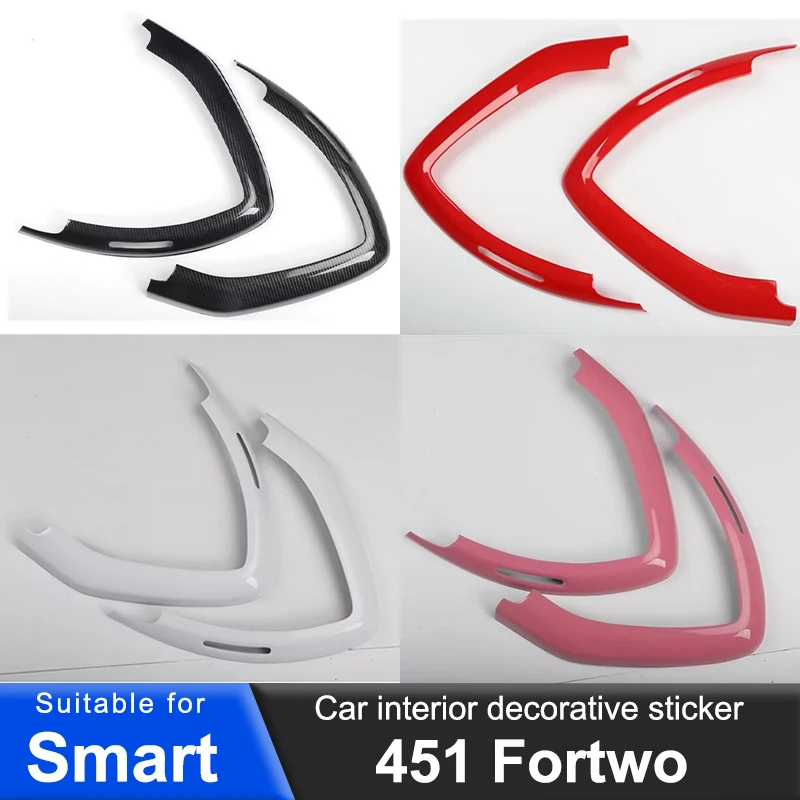 

For Smart Brabus 451 Fortwo 2009-2014 Car Dashboard Air Outlet Decorative Sticker Interior Protection Modification Accessories