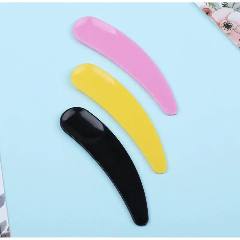 100 Uds. Palo de máscara Facial desechable espátula cosmética cuchara de media luna DIY máscara Facial cuchara palos de maquillaje de belleza herramientas de mezcla de barro