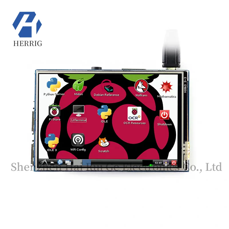 Micro Snow Raspberry Pi 4 Model B, Zero W 3.5-inch LCD IPS Screen, Resistive Touchscreen Display