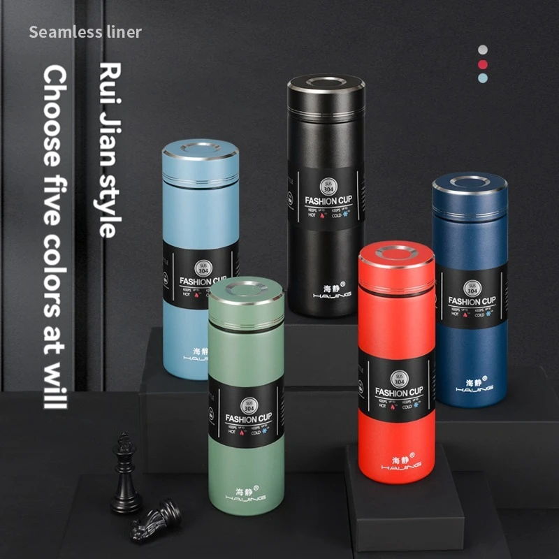 

500ML Thermos Bottle Leak Proof Thermal Water Bottle Keep Cold and Hot Water Bottle for Coffee Tea Vacuum Flasks Stainless