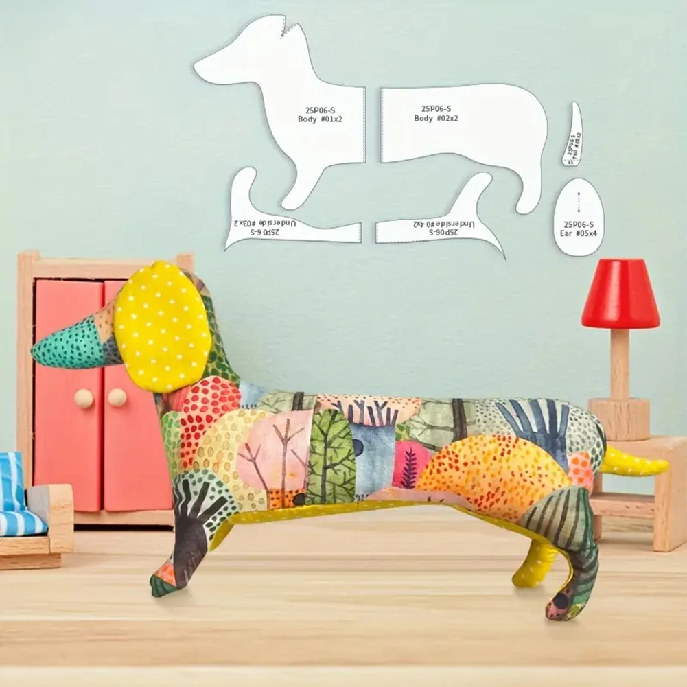 

Шаблон для шитья животных, набор линеек, многоразовый трафарет для рукоделия, принадлежности для рукоделия