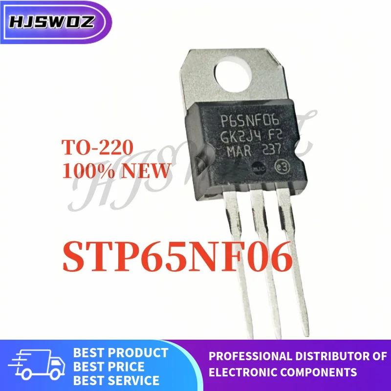 10 Uds nuevo STP50NF06 STP55NF06 STP60NF06 STP65NF06 STP75NF75 STP80NF06 STP80NF70 TO-220 transisitor MOSFET en Stock