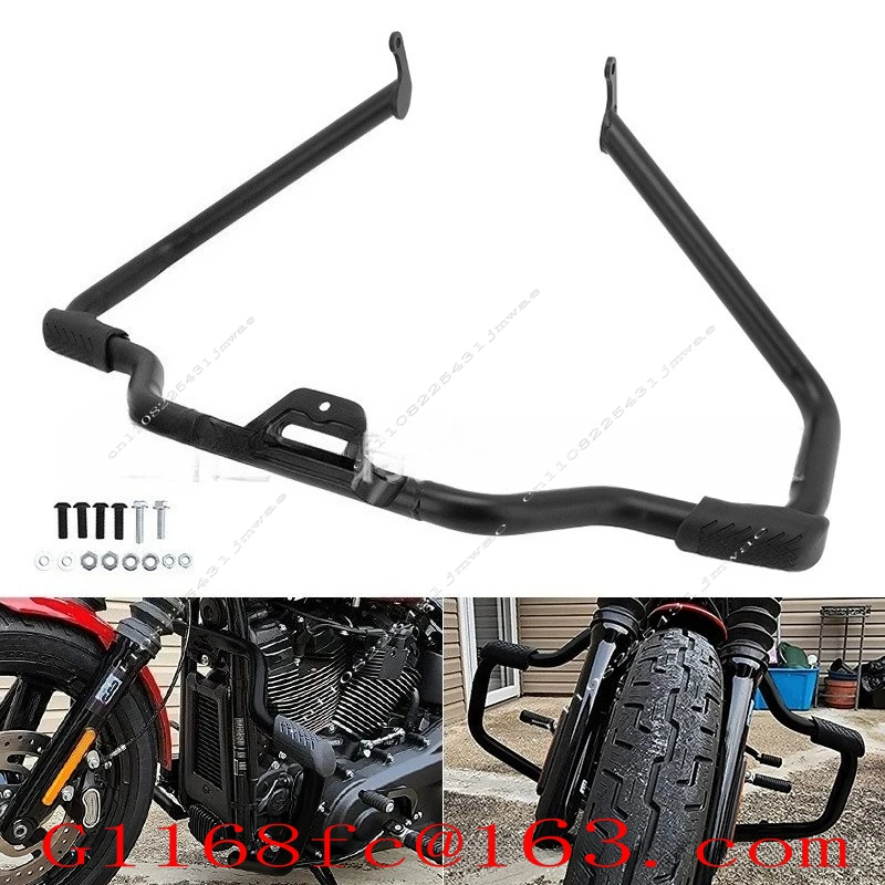 Engine Bumper, Bright Black Guard 18-22