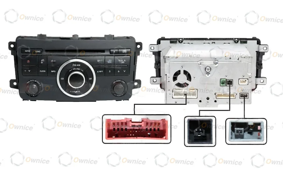Ownice 10.1 Inch for Mazda 2007 - 2015 CX-9 CX9 CX 9 Car Radio Android Stereo Audio Video Player Navigation Cables Harness Frame
