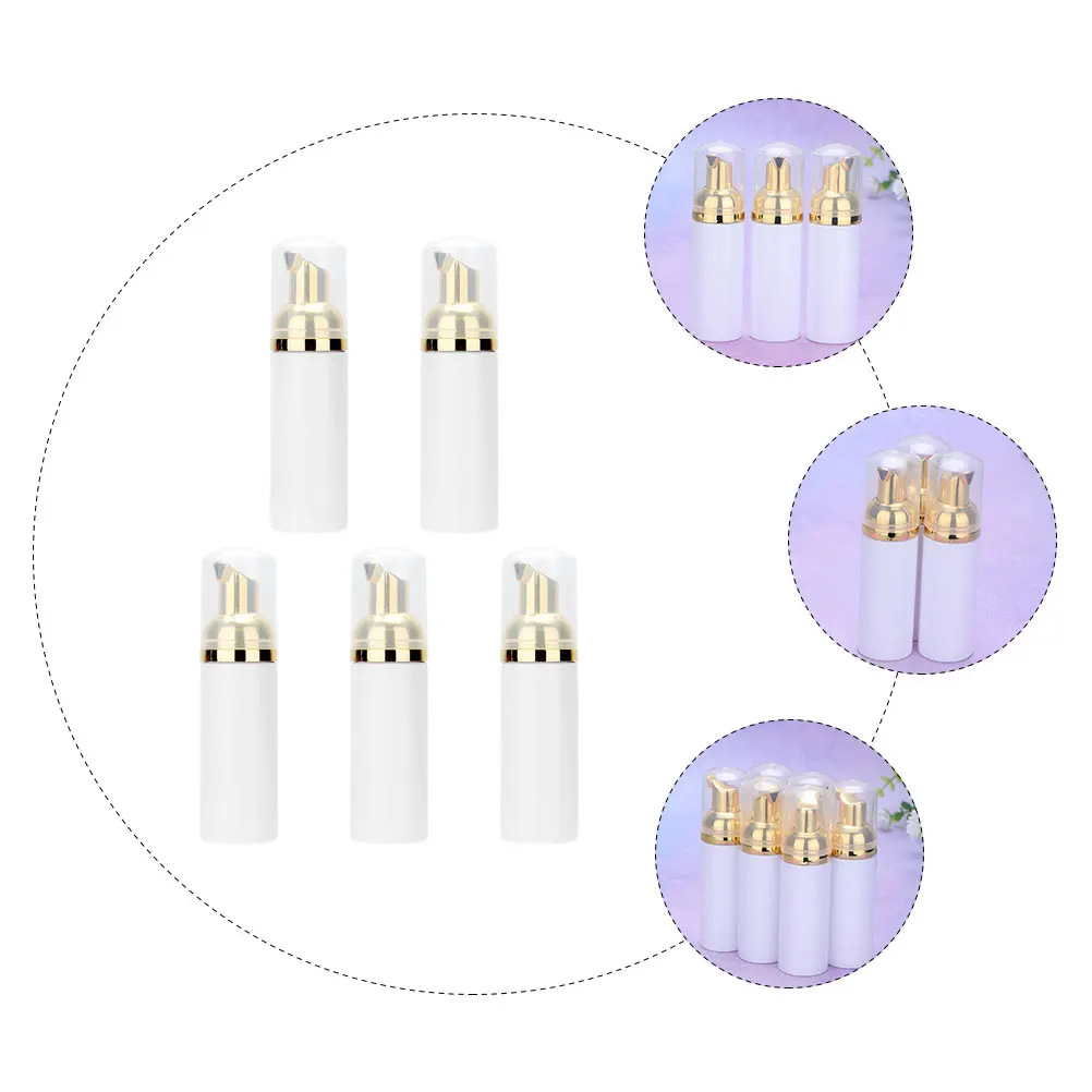 

Travel Soap Bottle Foam Shampoo Bottles Foaming Pump Handwashing Fluid Container Golden Plastic
