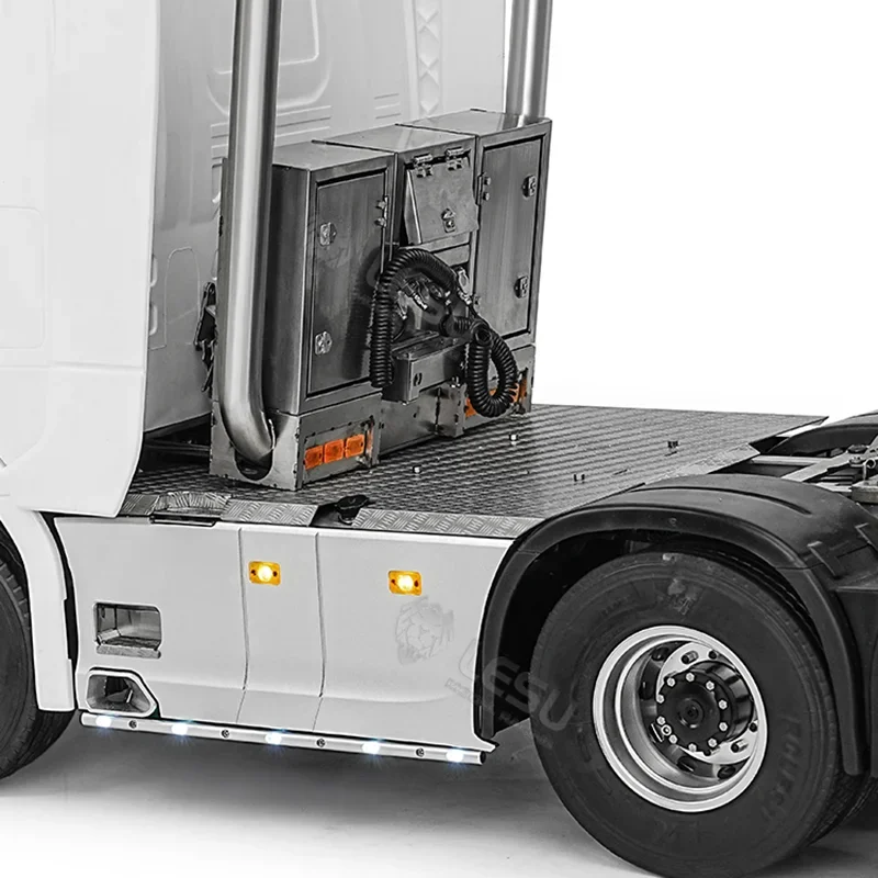 

770S Metal Side Skirt Pedal Slip Plate Cover Accessories for 1/14 Tamiya LESU RC Truck SCANIA 770S 56368 Car