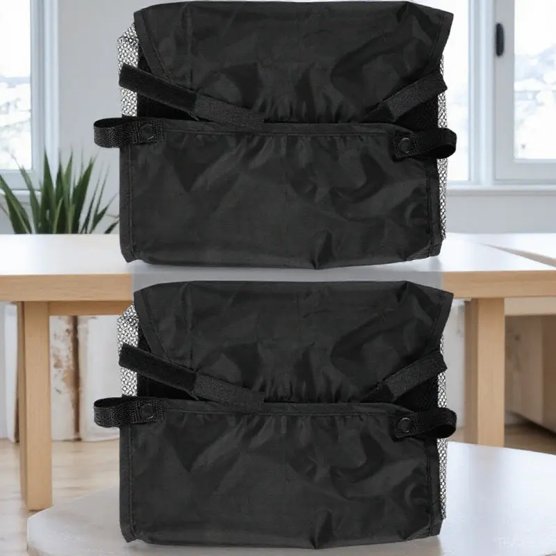 2 pcs Universal Stroller Underseat Storage Basket Large Capacity Collapsible Organizer Bag For Baby Stroller Accessories Mesh