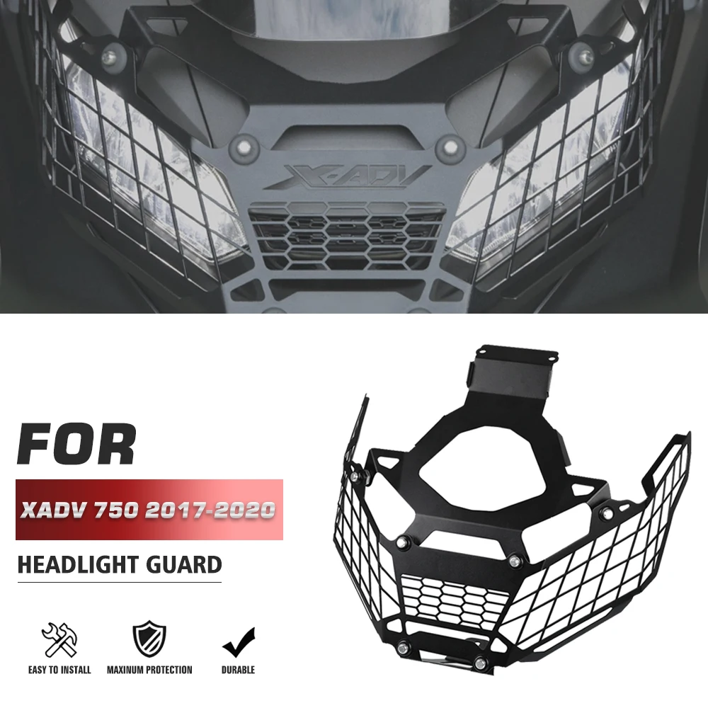 

Headlight bracket Head light Guard Front Headlight Headlamp Grille Guard Protector FOR HONDA XADV 750 2017 2018 2019 2020 2021