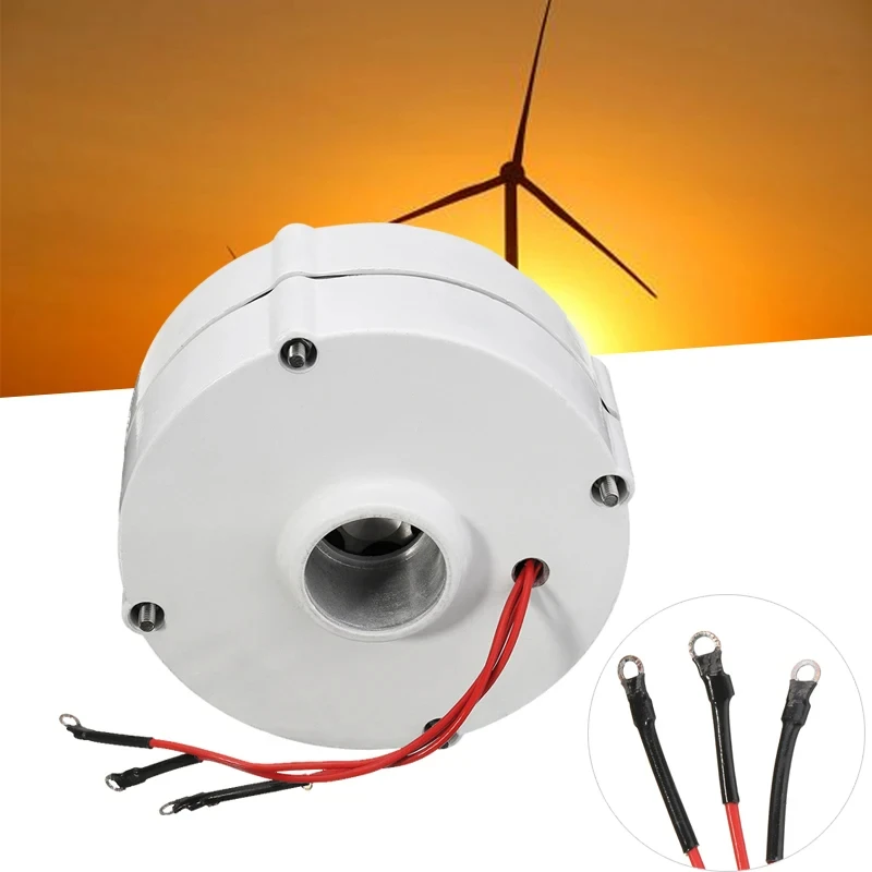 6000W 12V 24V Wind Turbine Generator Motor 3 Phase Gearless AC Alternator For Wind Water Turbine Diesel Engine