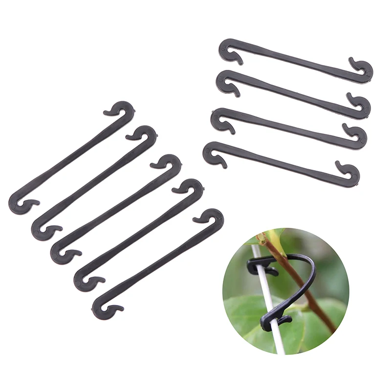 Plastic Plant Support Clips, Suporte Vegetal Reutilizável, Proteção De Videiras De Tomate, Ferramentas De Fixação De Enxerto, 50Pcs