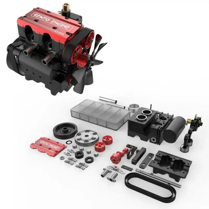 

TOYAN Nitro Twin Cylinder Engine Electronic Kit Model FS L200AC 7CC 4 Stroke Air Cooled Engine Model Kit