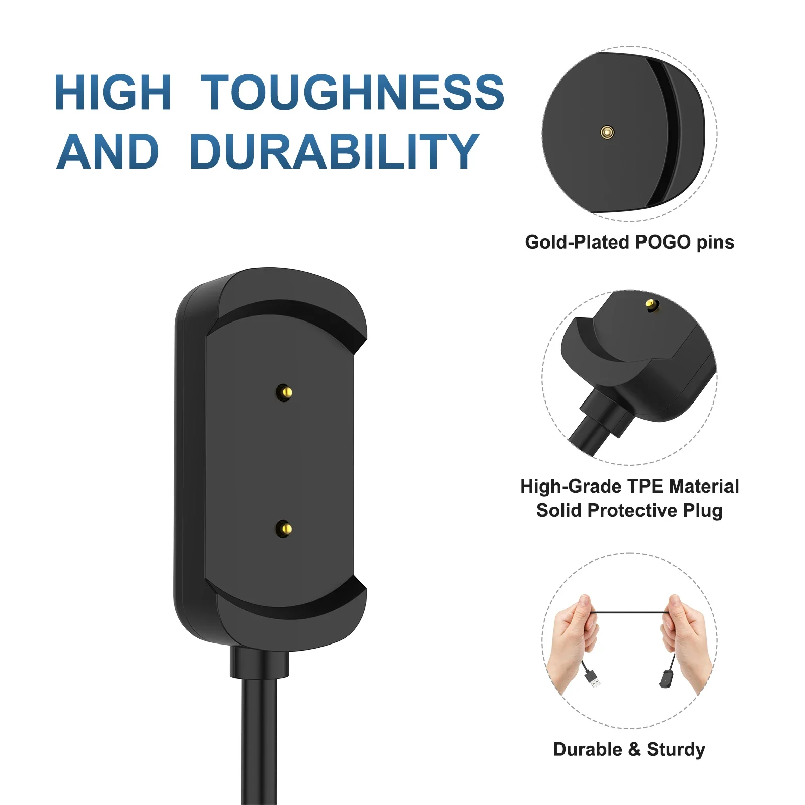 USB Type C Charger For Huami Amazfit T-Rex 1/Amazfit GTS/Amazfit GTR 42MM 47MM USB C 100cm Charging Cable Fast Charger Cradle image 2