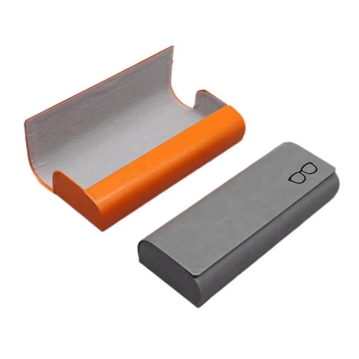 1pc Durable Artificial Leather Eyeglass Case for Women Portable Myopia Hyperopia Glasses Holder Stress Resistant Box image 4