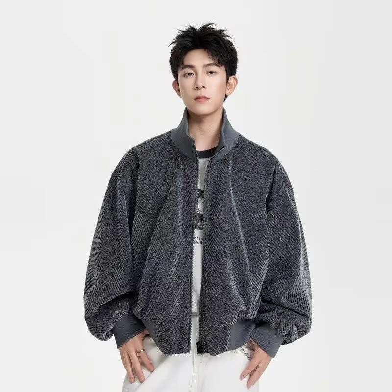 

Men's Harajuku Sle Loose Jaet Spring Autumn Street Faion Brand Korean Version Harajuku Windbreaker Outerwear Coat