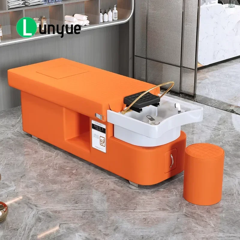 Modern Connectionless Water Inlet Outlet Shampoo Steam Massage Bed Thermotherapy Water Circulation System for Commercial