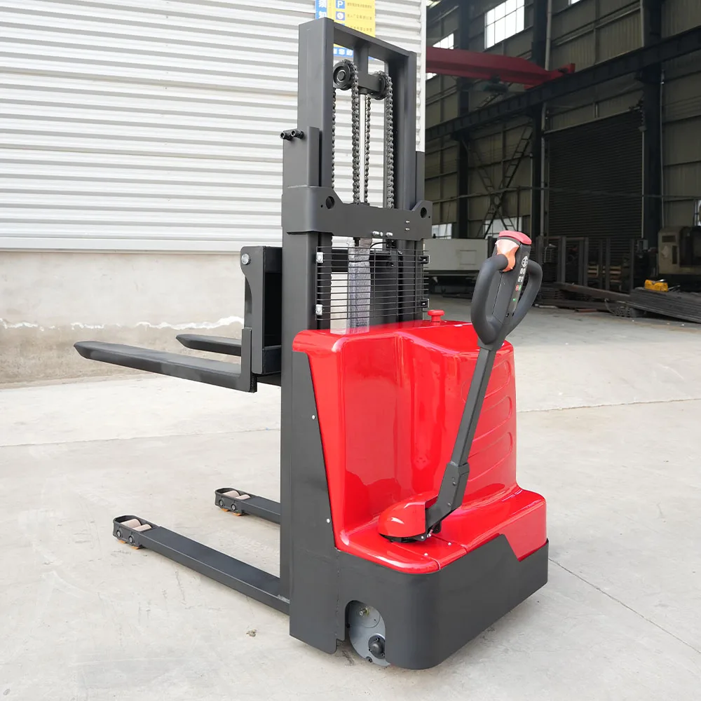 Small Station Driving All-Electric 1.5Tons  Automatic Lifting and Unloading Pallet Stacker Lifting Equipment Customized