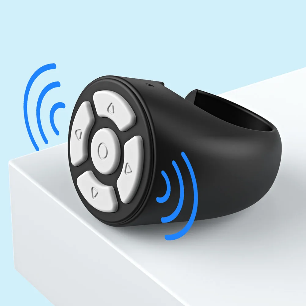 Fingertip Wireless Remote Control Ring for Effortless Selfies and Page Navigation BT5 3 Technology for Seamless Connection