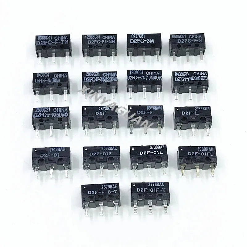 

Free shipping 100Pcs/lot New original mouse micro switch D2FC-F-7N 20M OF D2FC-F-K(50M) D2F-01F-T D2F-F-3-7 Japan Mouse Button