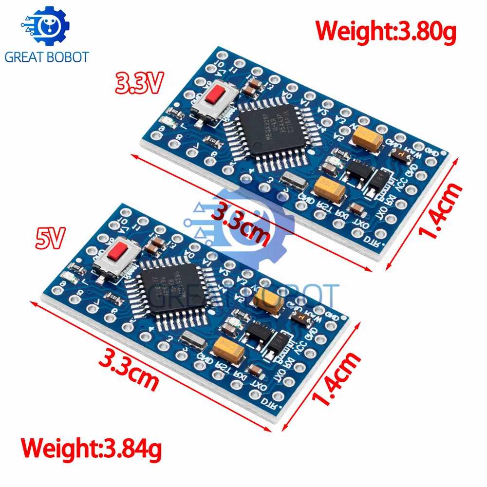 Pro Mini ATMEGA328P 328 Mini - 5V/16MHz & 3.3V/8MHz for Arduino