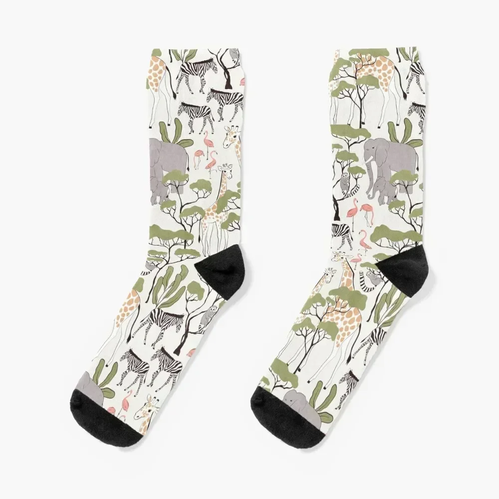 

Green Savanna Socks professional running funny gift retro anti-slip Socks Female Men's