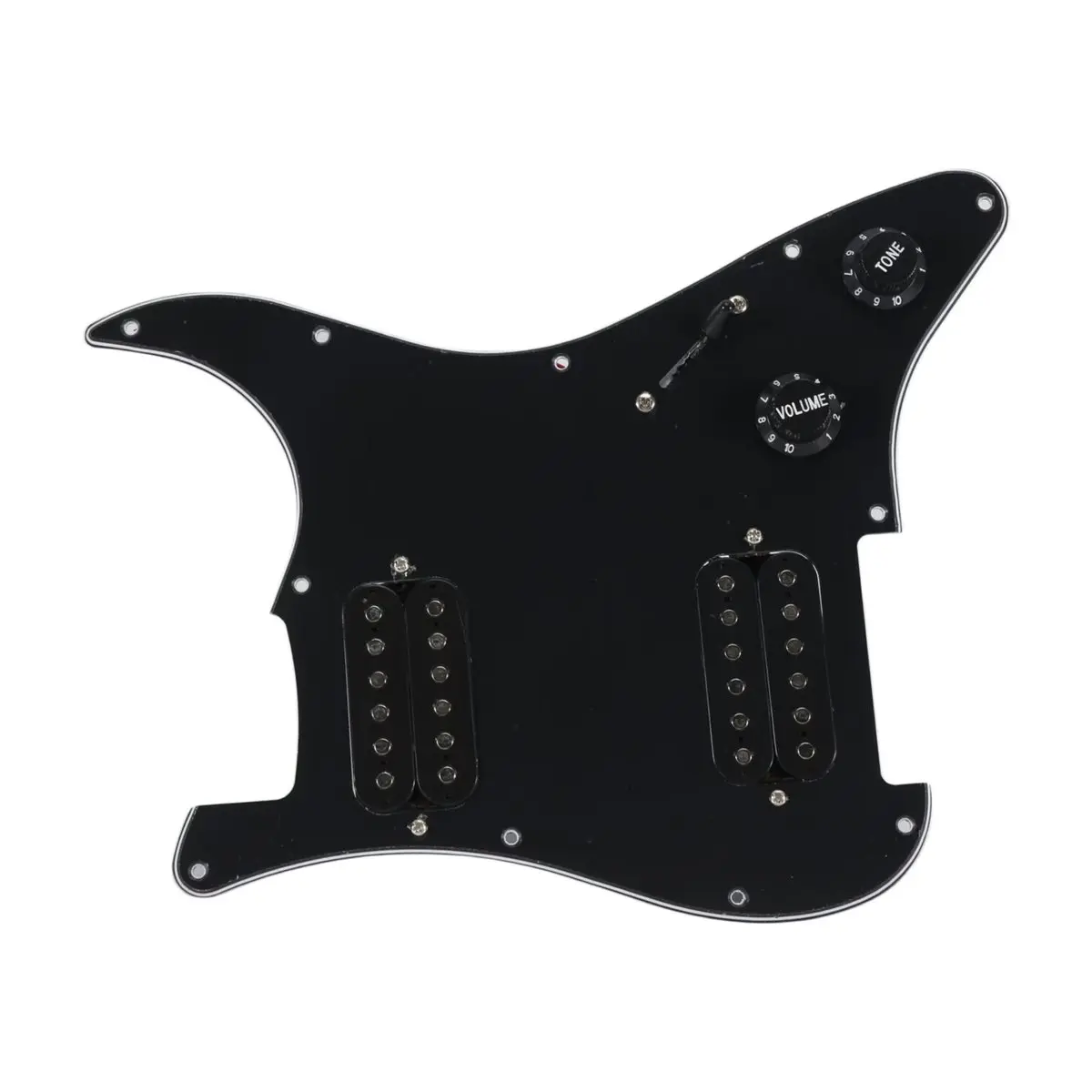 (AD10) ST SQ Electric Guitar Loaded Prewired Scratchplate Guitar Pickguard Electric Guitar Pickguard Pickup Assembly Black