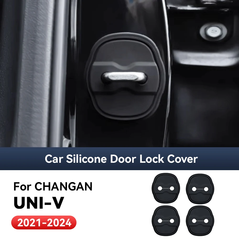 

4 шт. силиконовые защитные накладки на замки дверей автомобиля, амортизирующие чехлы для CHAGNAN UNI-V 2021-2024