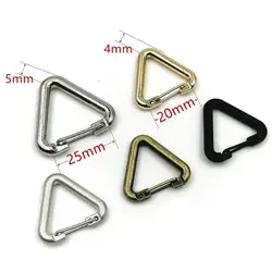 High Quality Triangle Carabiner Alloy 20/25mm Outdoor Snap Clip Camping Hiking Keychain Outdoor Tool