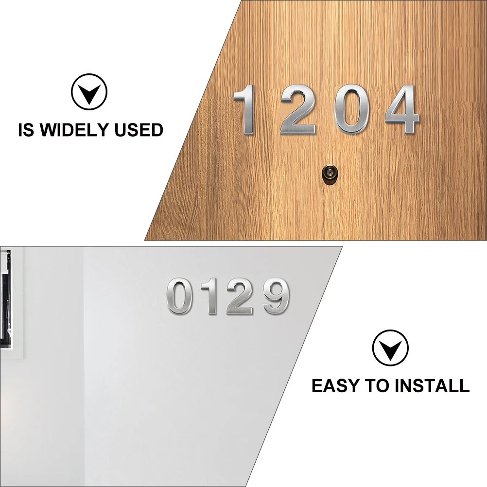 

20pcs Digital Numbers ABS Anti Rust Non Fading 3D 3D Digital Number for Doors Apartments Hotels Mailbox Garden 5cm