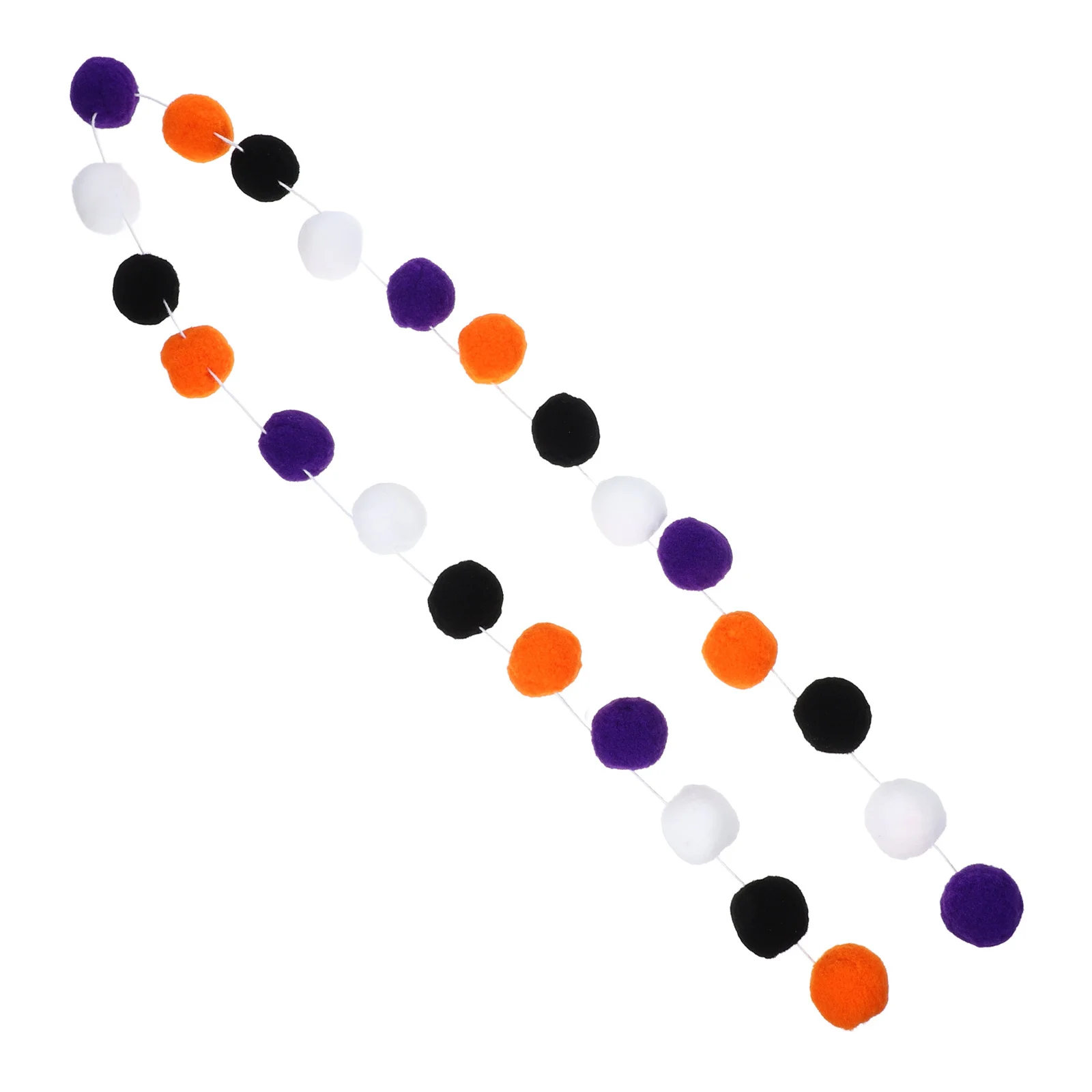 

Halloween Felt Ball Banner Party Hanging Decor Festive Vibes Indoor Outdoor Use Stage Photo Props Halloween Banner