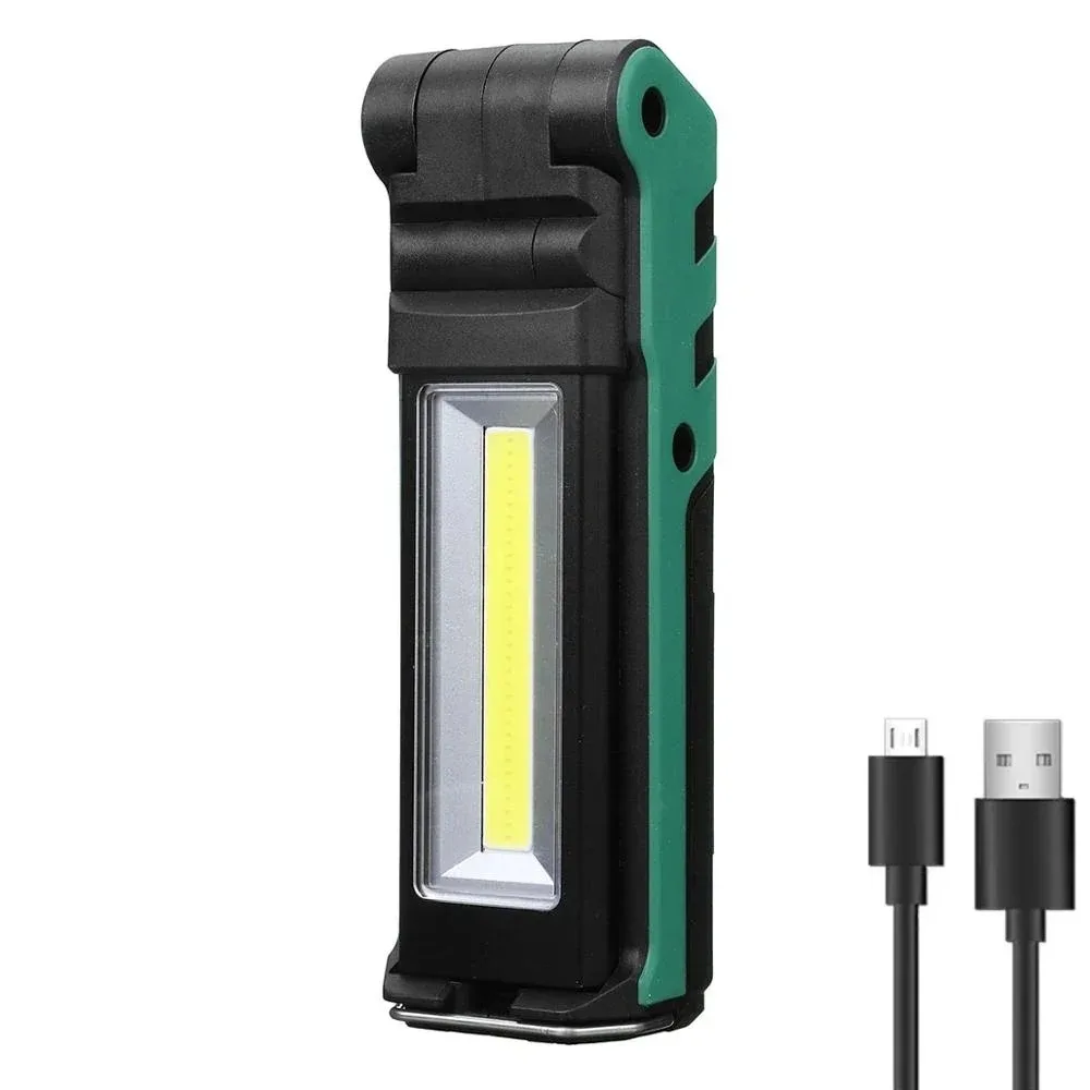 Dimmable COB LED Work Light USB Rechargeable Flashlight with Magnetic &Hook Power Bank Inspection Lamp for Car Repair Camping image 6