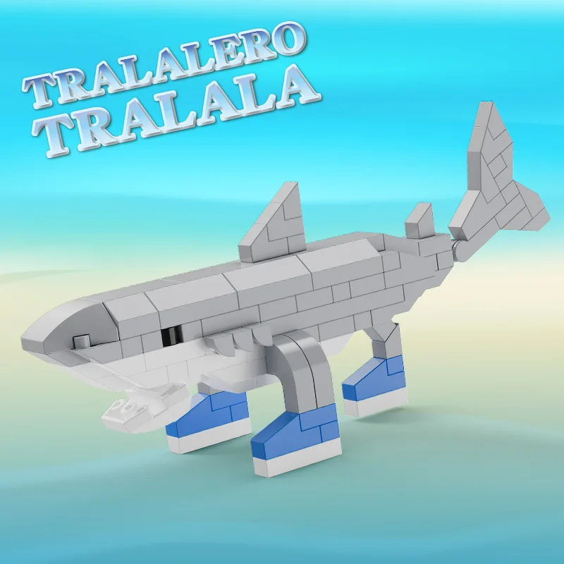 

AI Shanhaijing Wooden Stick People Banana Monkey Building Blocks Puzzle Assembly Building Blocks Handheld Toys