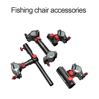 Aluminum alloy fishing accessories, can be rotating gear installation bracket, with adjustable fixture, for fishing